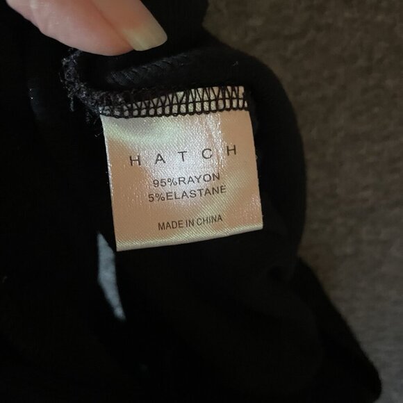 Hatch Maternity The  Softest Rib Shorts Sz 2 Medium Black Drawstring Pull On - Picture 7 of 7